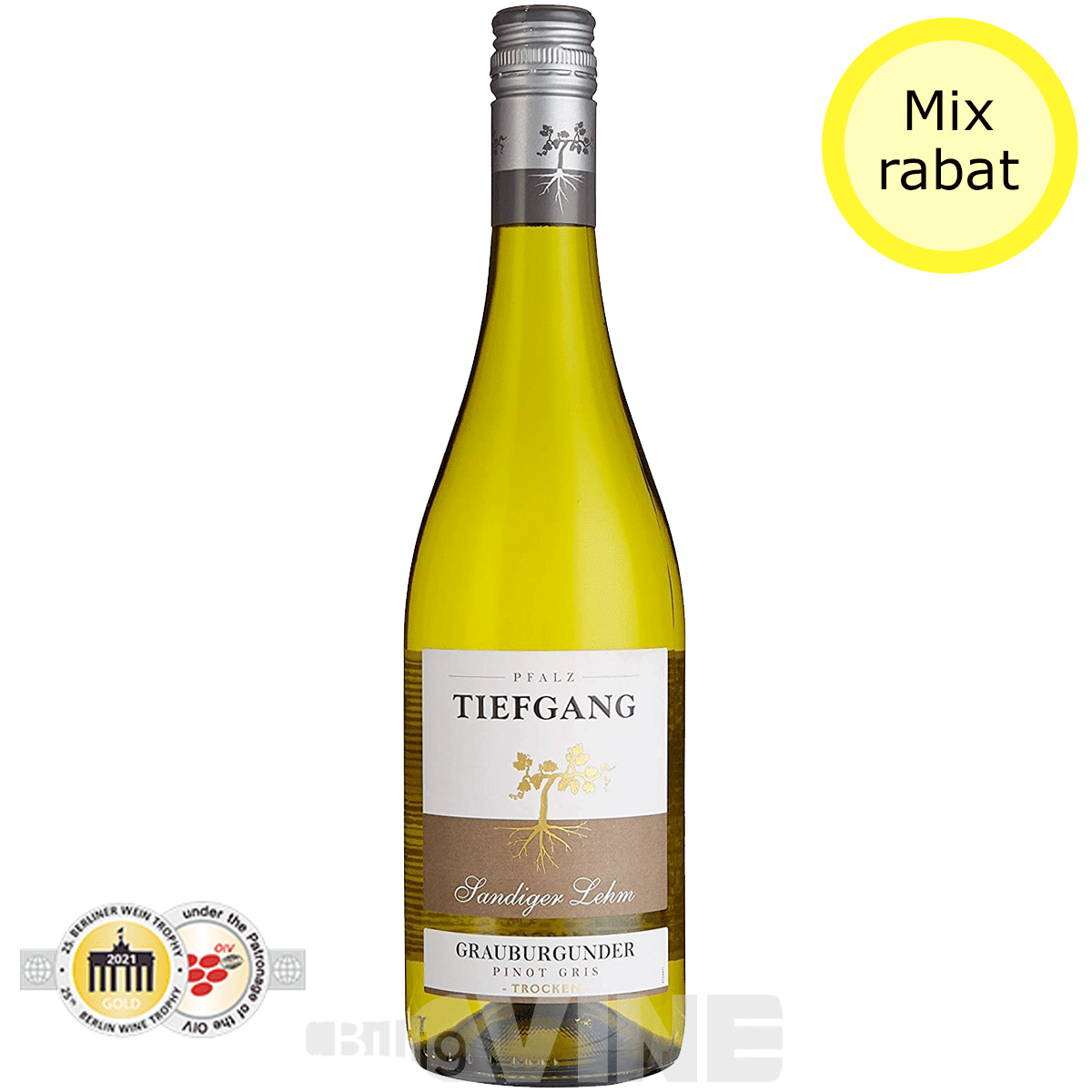 Tiefgang 'Sandiger Lehm' Grauburgunder (Pinot Gris) Trocken Pfalz 2021 Hvidvin